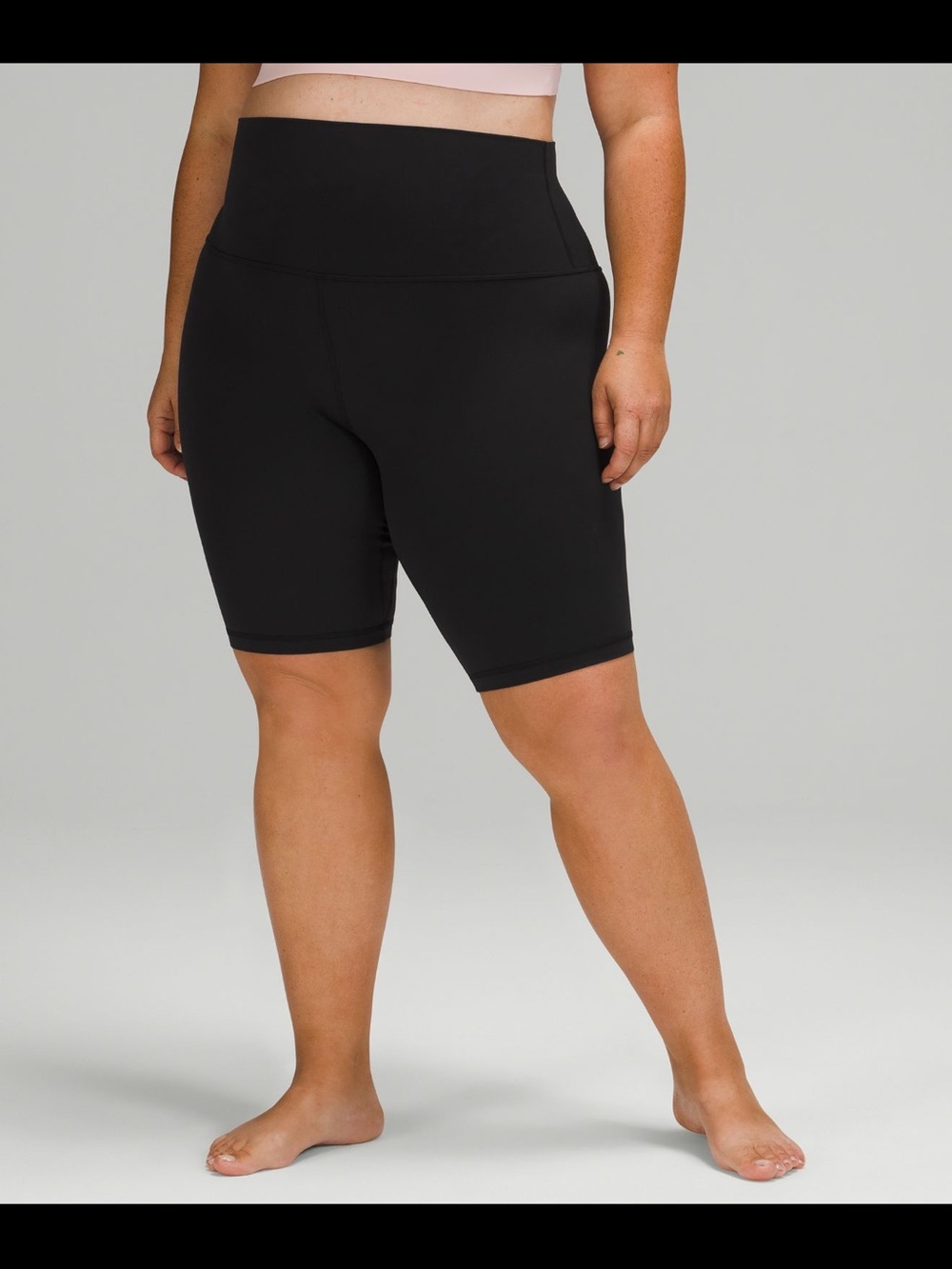 lululemon athletica Black align super high rise short 10in High-Waist Shorts